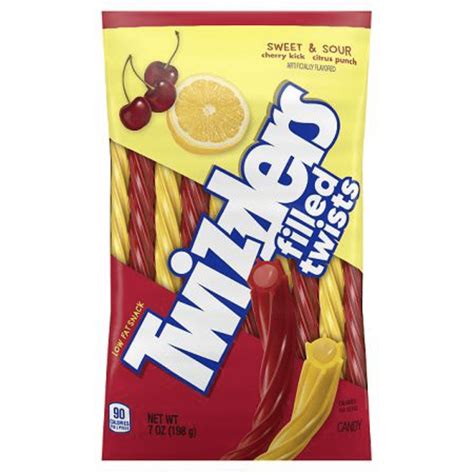 Twizzlers Filled Twist Sweet Amp Sour 12X7oz Pacific Candy Wholesale