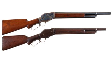 Two Documented Winchester Model 1887 Lever Action Shotgun Used I Rock