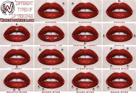 Types Of Mouth Piercings