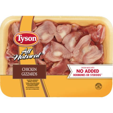 Tyson All Natural Fresh Chicken Gizzards 1 5 Lb Fred Meyer