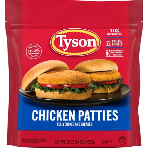 Tyson Chicken Patties Fully Cooked Amp Breaded Brookshire Amp 39 S