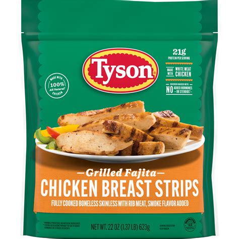 Tyson Fully Cooked Fajita Dark Meat Chicken Strips