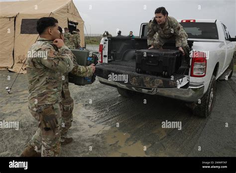 U S Airmen With The 726Th Air Control Squadron 366Th Operations Group