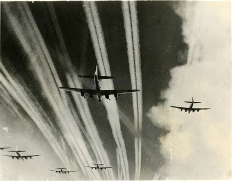 U S B 17 Flying Fortress Bombers Flying In Formation Over Europe The U S B 17 Flying Fortress Bombers Flying In Formation Over Europe The