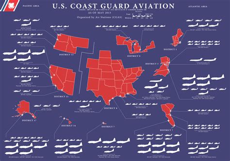 U S Coast Guard Aviation Districts And Air Stations Oc 3000X2000 U S Coast Guard Aviation Districts And Air Stations Oc 3000X2000