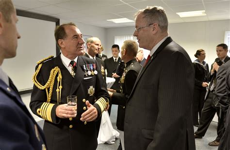 U S Deputy Defense Secretary Bob Work Right Talks With British Adm