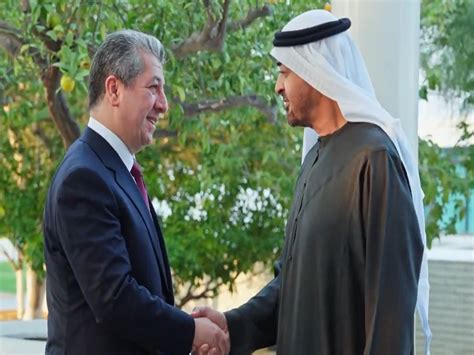 Uae President Receives Prime Minister Of Kurdistan Region Of Iraq