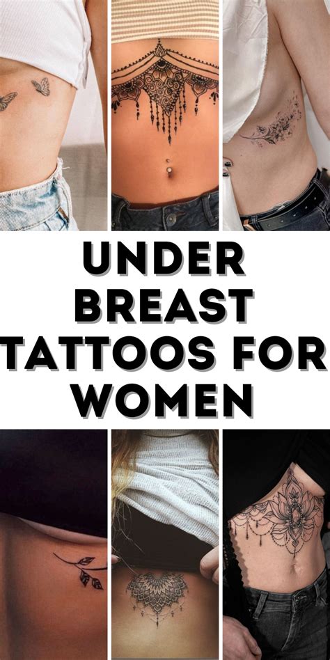 Under Breast Tattoos For Women Elegant Meaningful Designs From