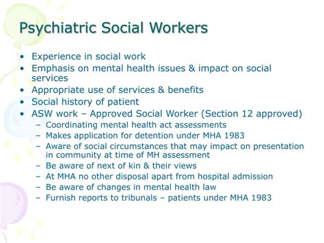 Understanding The Role Of Psychiatric Social Workers