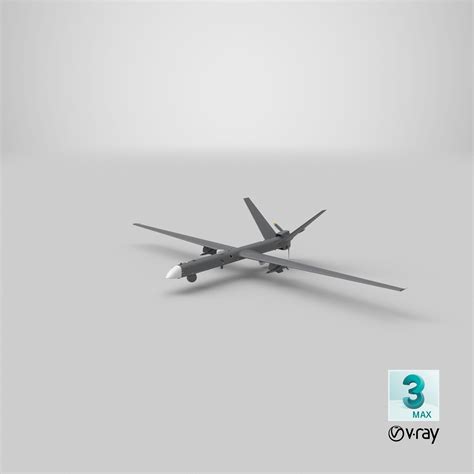 Unmanned Combat Aerial Vehicle Flight 3D Model 129 Gltf Obj Ma