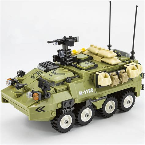 Us Army M1126 Infantry Carrier Vehicle Icv Brick Block Army