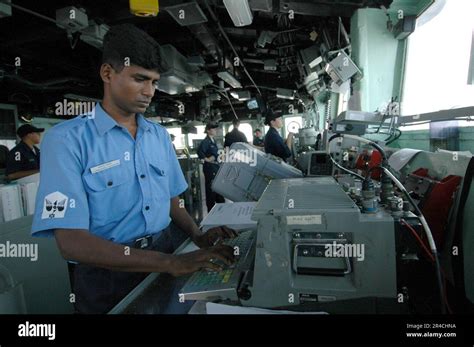 Us Navy Petty Officer 1St Class An Indian Navy Radioman Familiarizes