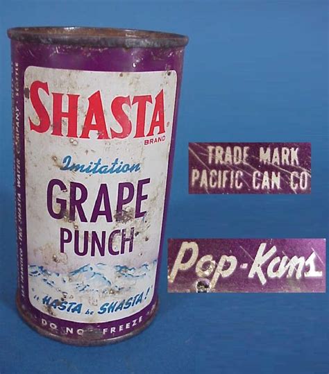 Us Wwii Can Soda Shasta Grape Punch 1 Empty Condition See Picture