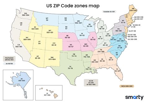 Usa Zip Code Map Stock Illustration Download Image Now Map Usa
