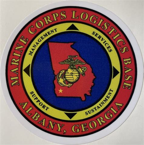 Usmc Logistic Base Albany Georgia Police Sticker Decal Patch Co