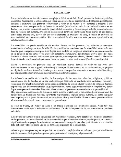 Valido Texto Salud Familiar Sexualidad Familiar Dr Msc Quiroga