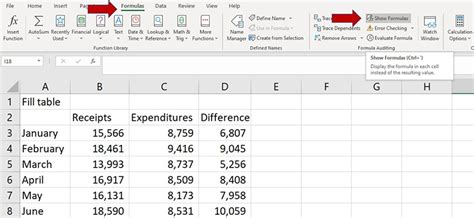 Various Ways To Display Formulas In Excel Extra Credit