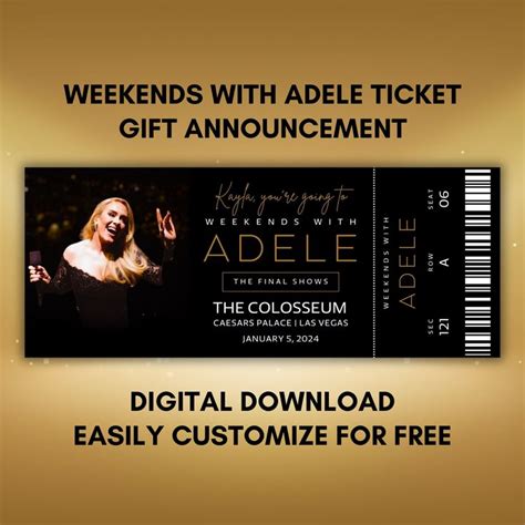Secure Your Vegas Adele Tickets: Last-Minute Deals Await!