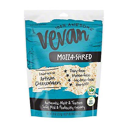 Vevan Mozza Shred Vegan Cheese 8 Oz Central Market Really Into Food