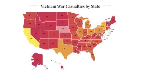Vietnam War Casualties By State 2023 Wisevoter Vietnam War Casualties By State 2023 Wisevoter