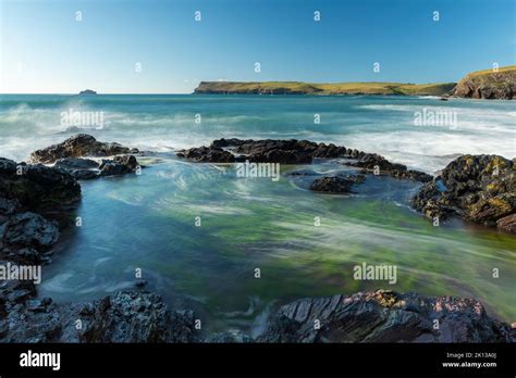 View Towards Pentire Head From Greenaway Beach Trebetherick Cornwall