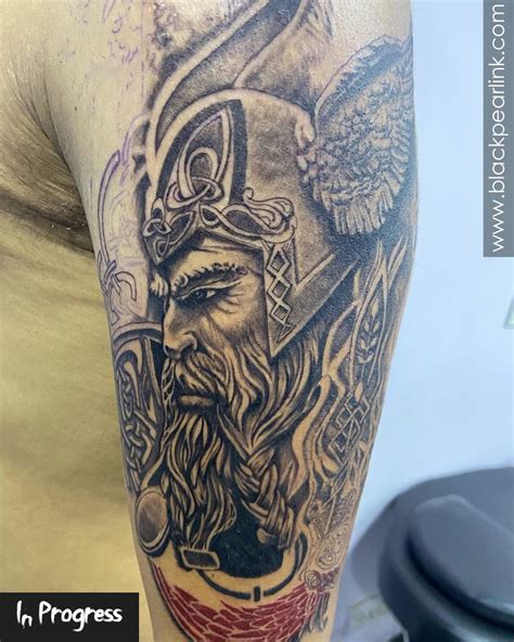 Viking Warrior Tattoo At Hilda Lefebre Blog