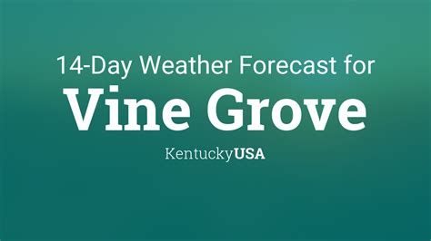 Vine Grove Kentucky Usa 14 Day Weather Forecast