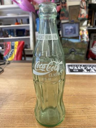 Vintage Coca Cola Classic 8 Oz Green Glass Bottle