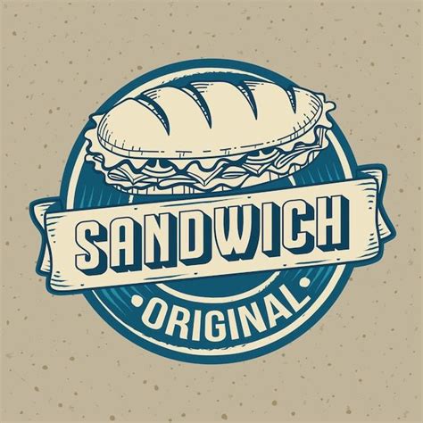 Vintage Sandwich Shop Logo