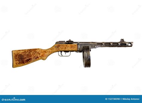 Vintage Soviet Automatic Machine Gun From World War Ii Isolated On White Background Stock Photo Download Image Now Istock