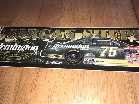 Vintage Wincraft Bumper Sticker Decal Nascar Morgan Shepherd Remington