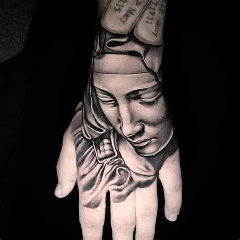 Virgin Mary Hand Tattoo Tattoobnb