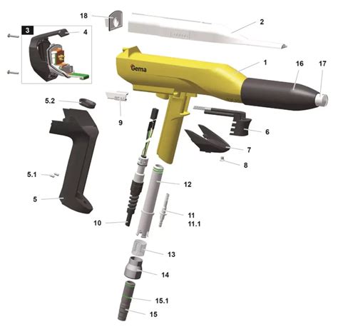 Wagner Spray Gun Parts Powder Coating Equipment