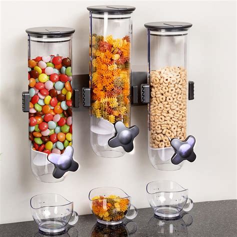 Wall Mounted Triple Cereal Bulk Nuts Dispenser Buy Bulk Nuts