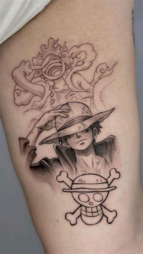 Wanted Luffy Tatto