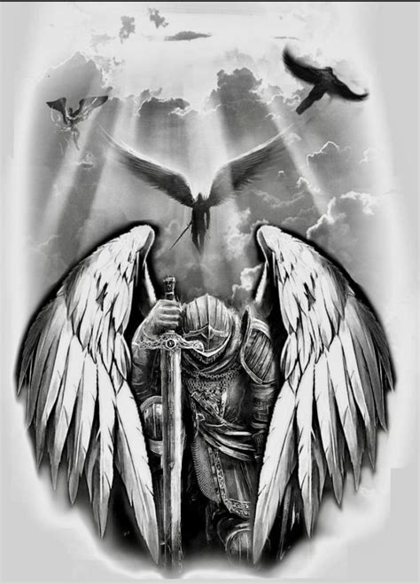 Warrior Angel Tattoo Designs