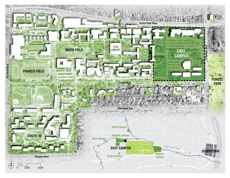 Washington University In St Louis East Campus Framework Plan Sasaki