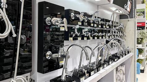 Water Taps Kitchen And Bathroom Faucets Display In Ace Store Bekasi