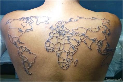 Watercolor World Map Tattoos 70 Awesome Map Tattoo Designs With Watercolor World Map Tattoos 70 Awesome Map Tattoo Designs With