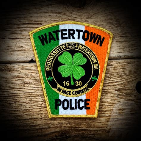 Watertown Massachusetts Police Department Patch Ebay