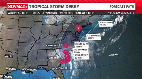 Wayne Weather Forecast See Latest Predictions For Debby Amp 39 S Impacts