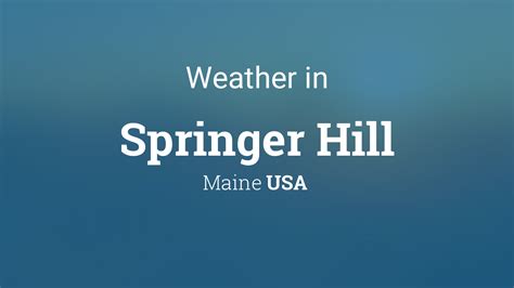 Weather For Grove Hill Maine Usa