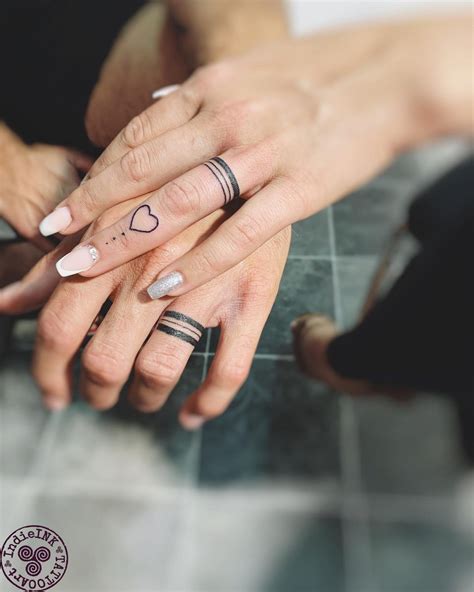 Wedding Ring Tattoos On Finger