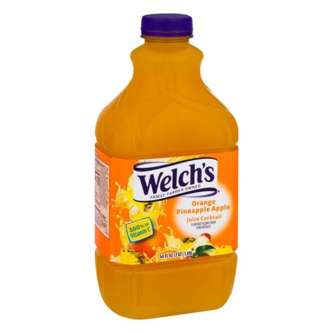 Welch Amp 39 S Orange Pineapple Apple Juice Cocktail 96 Fl Oz Bottle