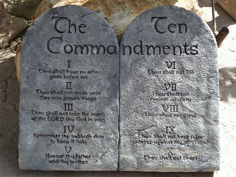 What Did The Original 10 Commandments Look Like