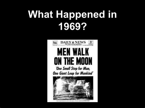 What Happened In 1969 Ppt