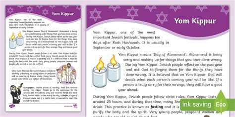 What Is Yom Kippur Religious Education Twinkl