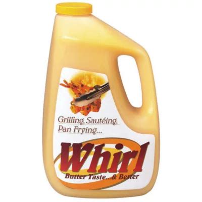 Whirl Butter Alternative 128 Oz 1 Gallon Liquid Butter Substitute