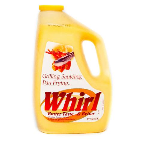 Whirl Oil Butter Alternative Vegetable Liquid Plastic Jug 35 Pounds