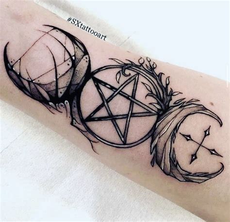 Wiccan Tattoos Wicca Tattoo Pentacle Tattoo